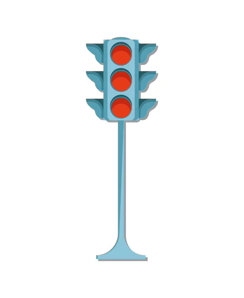 Traffic Light ikonen vektorillustration isolerade — Stock vektor