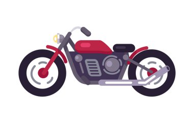 Motosiklet taşıma demek, vektör çizim