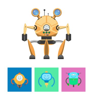 Akıllı robotlar ve akıl vektör çizim