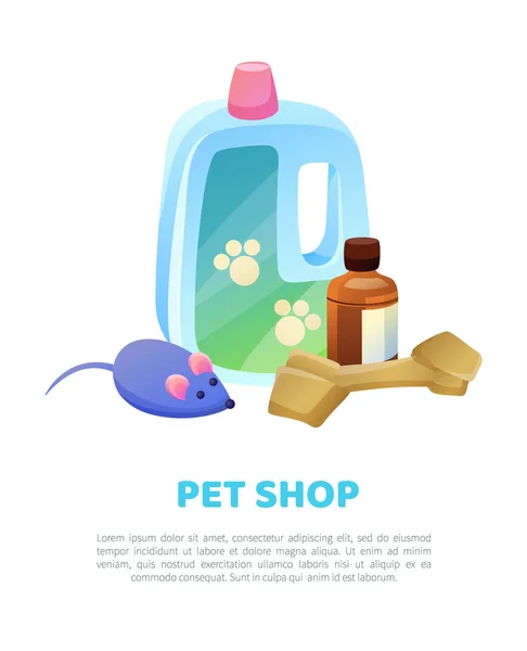 Образец векторной иллюстрации в Pet Shop — стоковый вектор
