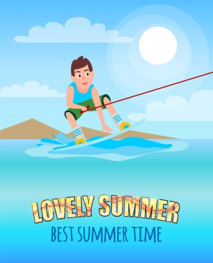 Yaz en iyi yaz Kitesurfing sporu severim