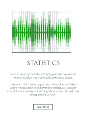 Beyaz arka plan üzerinde izole istatistikleri afiş