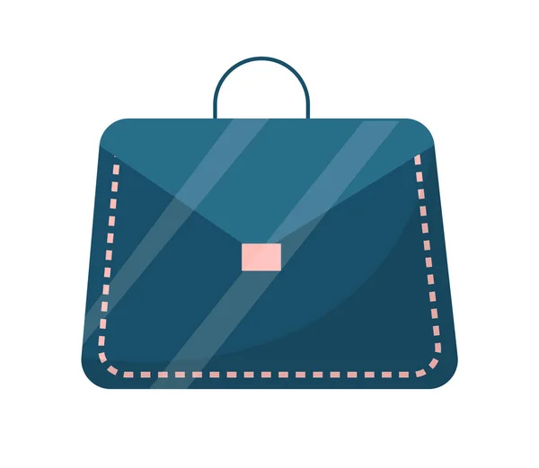 Mujer Handbag Primer plano Objeto Vector Ilustración — Vector de stock