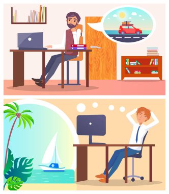 Ofis çalışanları rüya yolculuk veya yolculuk hakkında