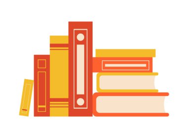 Stilize kitap yığın koleksiyonu vektör Illustration