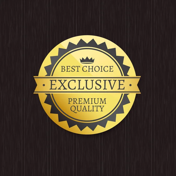 Exklusive Premium-Qualitätsmarke und beste Wahl — Stockvektor