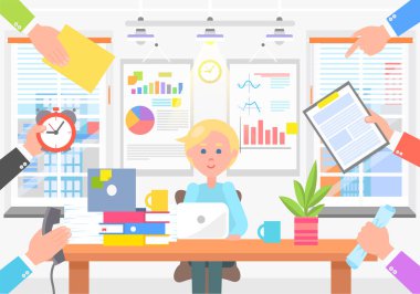 Ofis çalışanı ve yardım isteyin arkadaşları