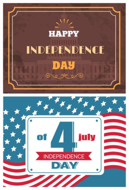 4 Temmuz bağımsızlık günü vektör çizim