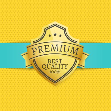 Altın Kalite Premium afiş seçim altın etiketi