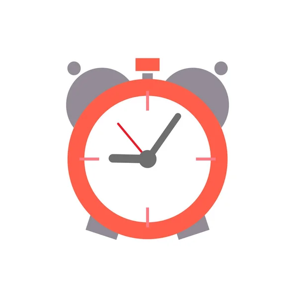 Relógio de alarme redondo velho com sistema mecânico dentro — Vetor de Stock