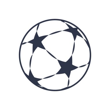 Futbol vektör çizim oynamak için yuvarlak top