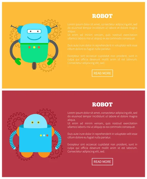 Webs, vektör çizim robot topluluğu