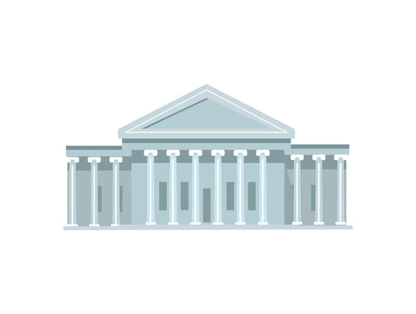 Washington Capitol-val magas oszlopok bejárata — Stock Vector