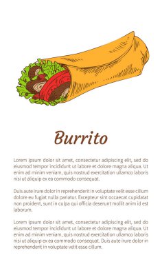 Meksika baharatlı Fast Food börek sarma Promo Poster