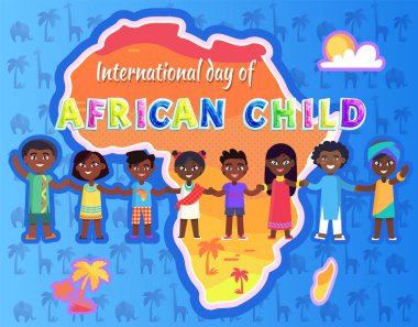 Çocuk vektör çizim Uluslararası günü