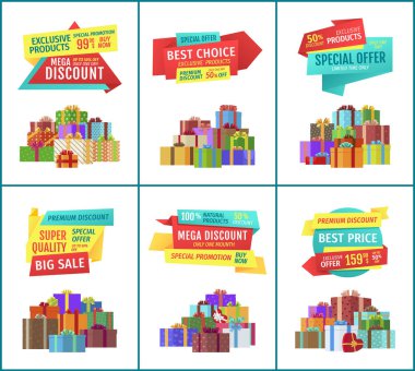 Özel indirim Mega indirim vektör çizim