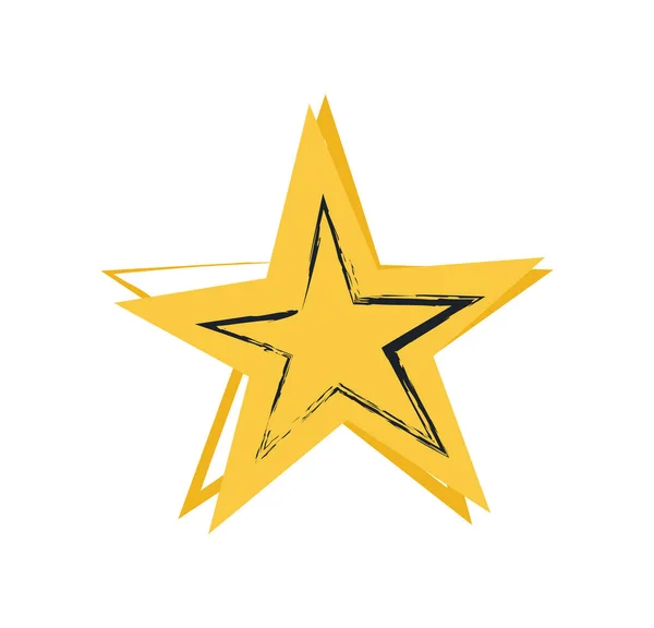 Sternsymbol der Größe, Vektorillustration — Stockvektor
