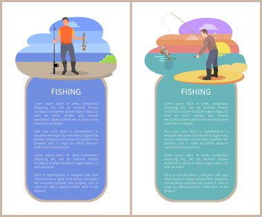 Catch nehir ve gün batımı zemin ile balıkçı