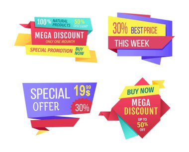 Özel Ürün iskonto vektör çizim