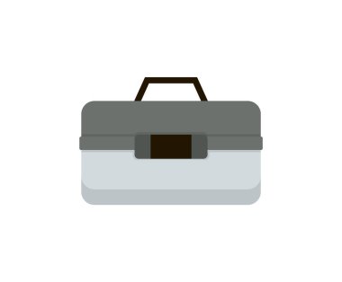 Servis talebi veya kutusunu balıkçılık ekipman illüstrasyon Poster