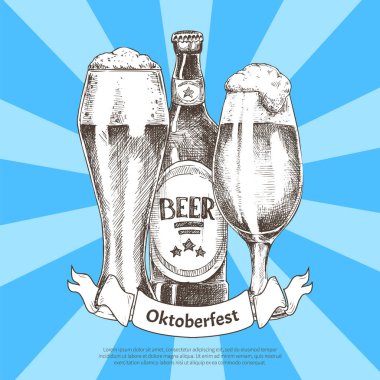 Oktoberfest bira festivali davet Renk Kartelası