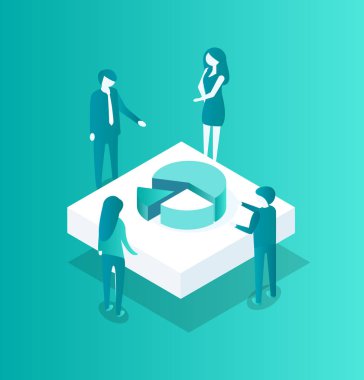 Blockchain kripto toplantı simge vektör çizim