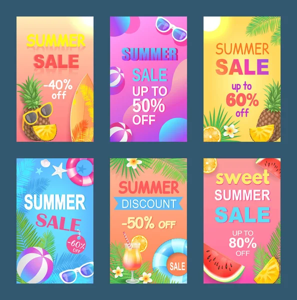 Beste Sommer Angebot Rabatt Vektor Illustration — Stockvektor