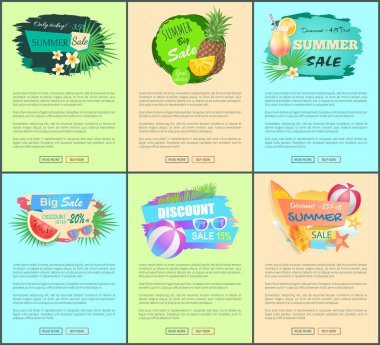 İndirimli promo afiş reklam broşürleri seti