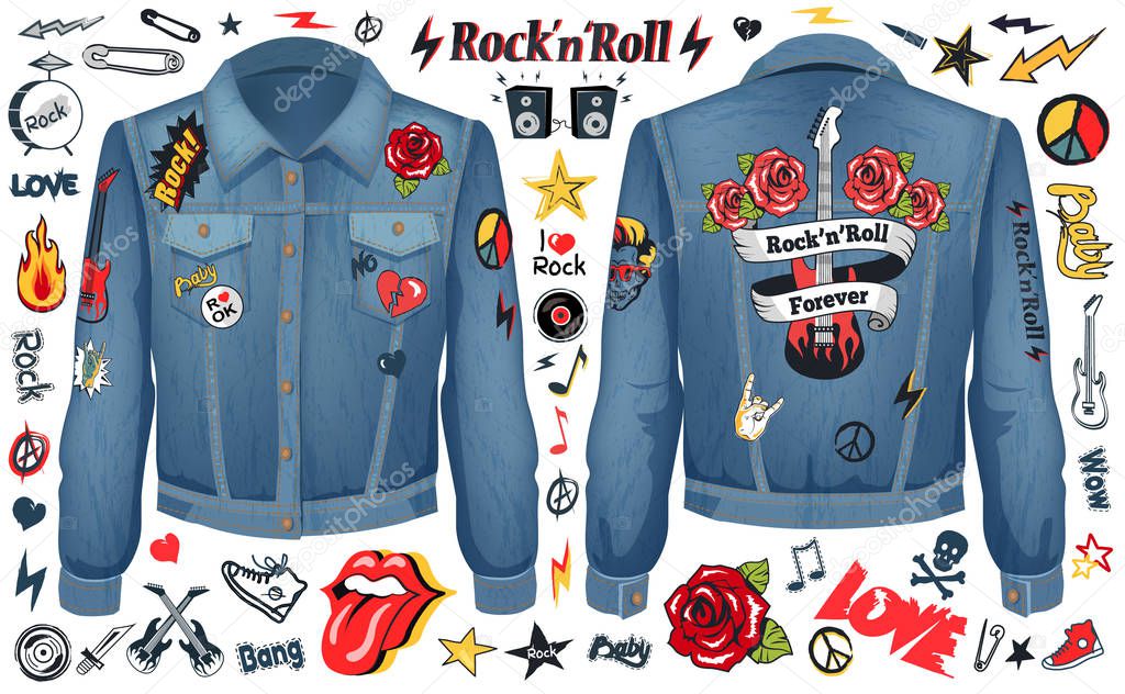 Rock and Roll Forever Denim Jacket Color Concept