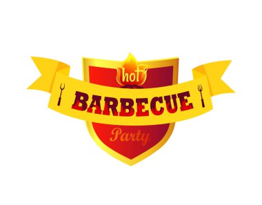 Sıcak Barbekü partisi portre vektör çizim