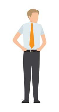 İşadamı parlak kravat ile Office giysili