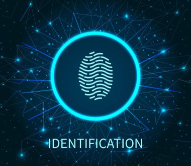 İnsan parmak izi Poster vektör tanımlaması