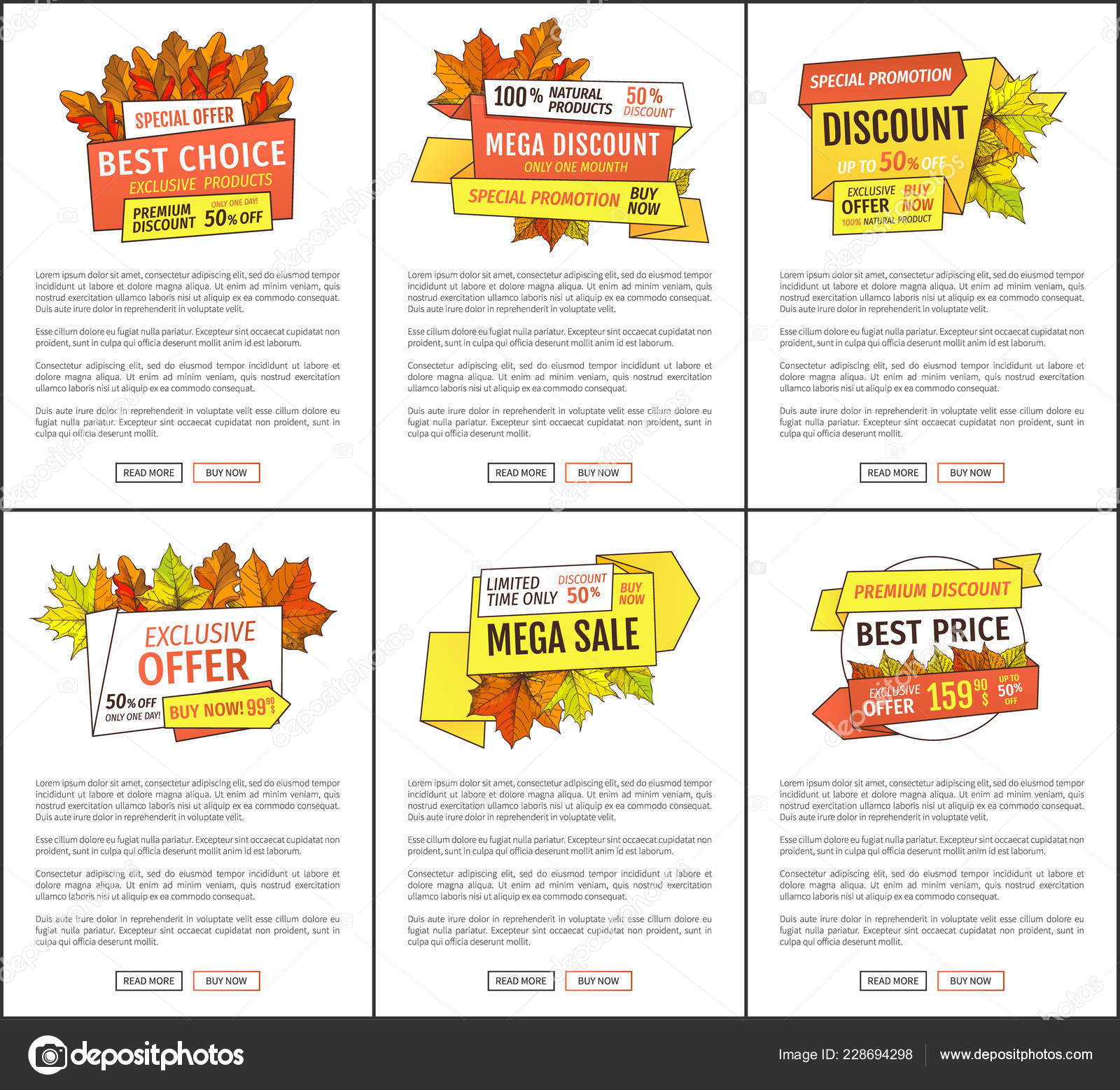 Temporada de otoño con descuentos en Vector de acción de SUPER OFERTAS Precio De Descuento Compre Nueva Temporada