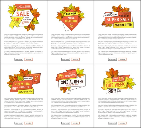 Promo Pages Remises spéciales le jour de Thanksgiving — Image vectorielle