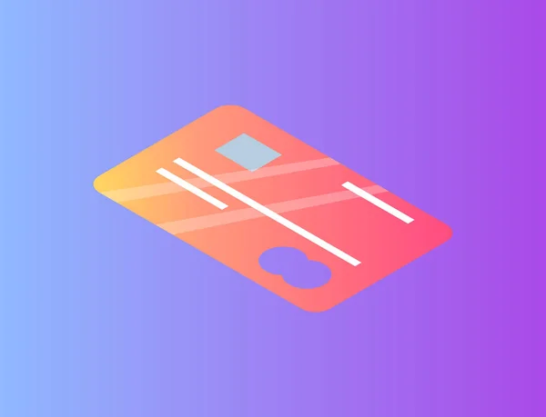 Дебетовая или кредитная карта с эмблемой Mastercard — стоковый вектор