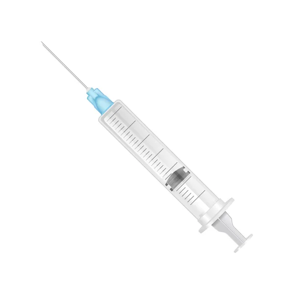 Syringe for People Injections Vector Illustration — Stock Vector