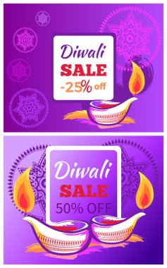 Diwali Satılık -50 kapalı işareti vektör çizim