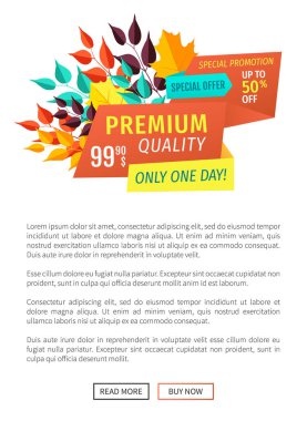Premium kalite satın şimdi Poster vektör çizim