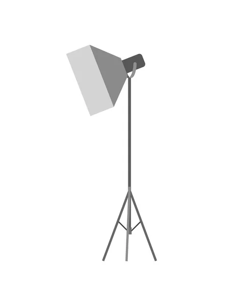 Professionell ljus fotografering studioutrustning — Stock vektor