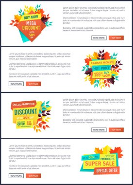 Mega indirim doğal ürün vektör çizim