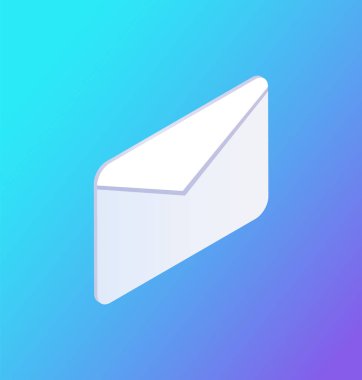 Sosyal ağ e-posta simge vektör çizim