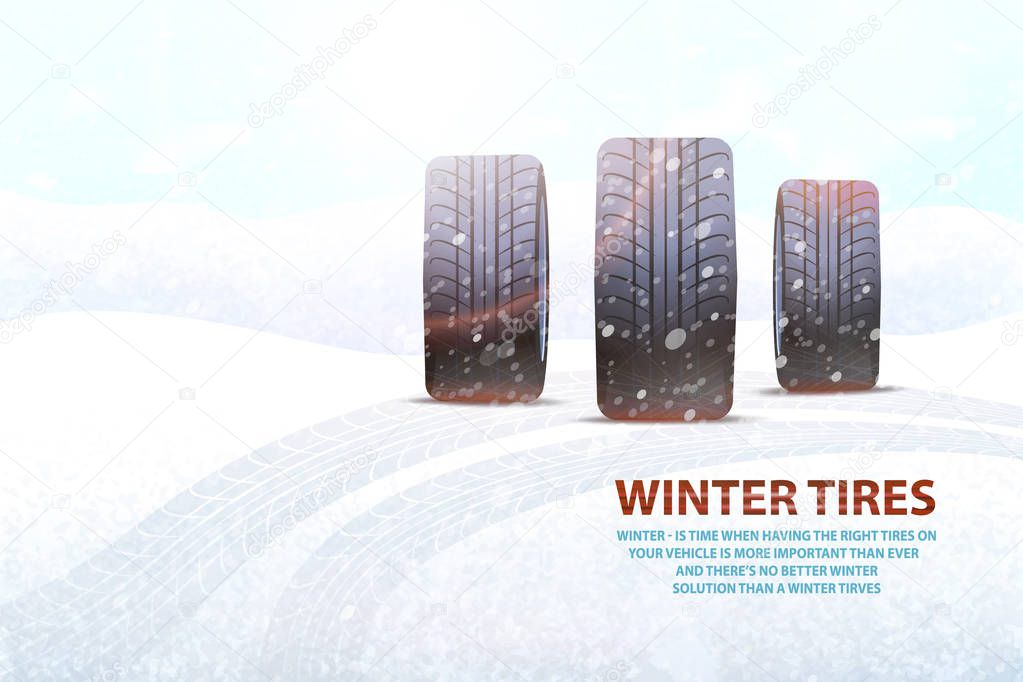 High Quality Winter Tires Commercial with Slogan
