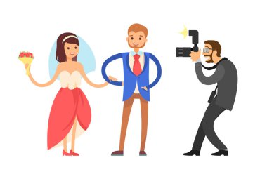 Gelin Buketi çiçek, damat, fotoğrafçı ile