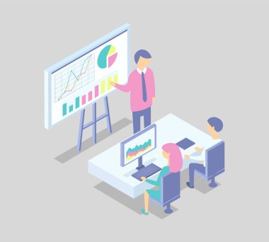 Bilgi vektör çizim ile beyaz tahta