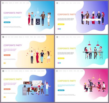 Şirket parti, eğlenceli ve içme sahip arkadaşları