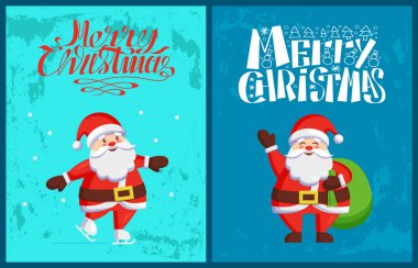 Noel Baba kış tatil maceraları vektör