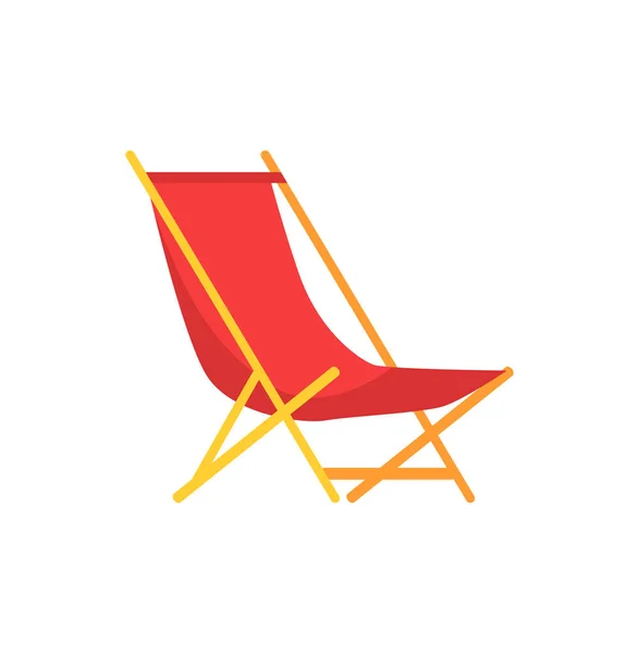 海滩日光浴标志卡通隔离向量图标 — 图库矢量图片