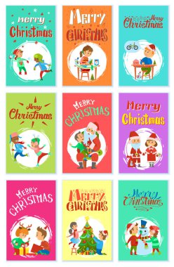 Merry Christmas kış etkinlikleri çocuklar oynarken