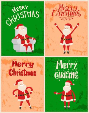 Noel Baba Frost çizgi film karakteri etiket Grunge