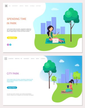 Park, Freelancer iş açık havada zaman harcama